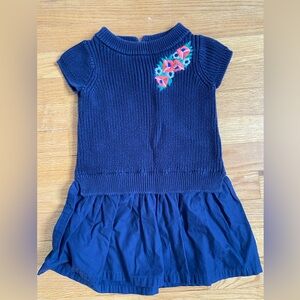 Janie and Jack navy sweater dress size 3